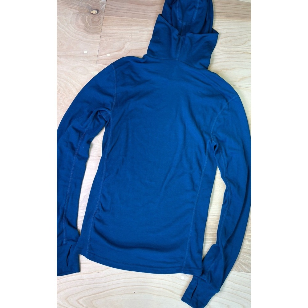 Odlo The Active Warm Baselayer With Facemask Blue Lightweight Running Hoodie S - Picture 7 of 7